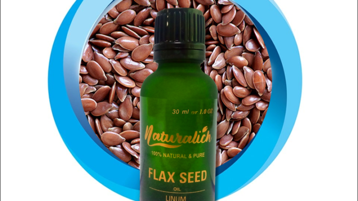 Naturalich 100 % Pure & Natural Flax seed Oil for Hair & Skin Hair Oil (30 ml)