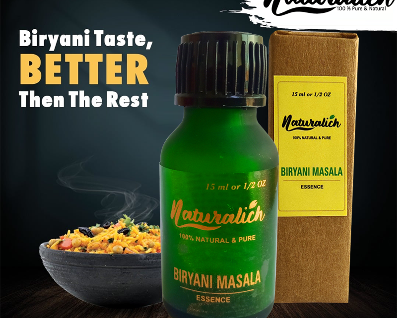 Naturalich Biryani Cooking Masala Oleoresin 15 ML, Ready to Cook Spice Mix, Easy to Cook Masala Mix