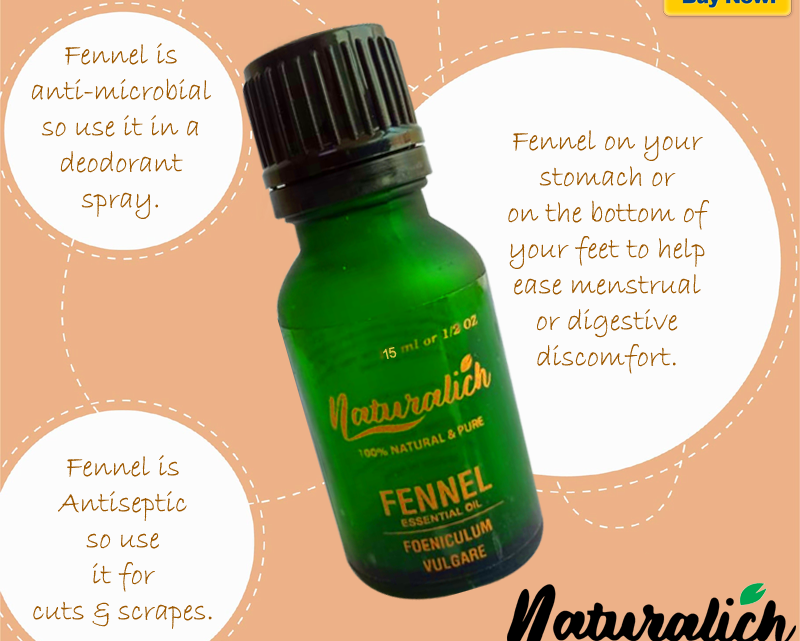 Buy Now Fennel Essential Oil 15 ML - Naturalich