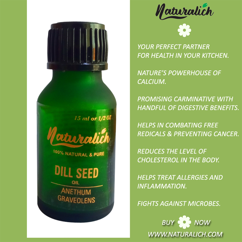Dill Seed Oil Anthem Graveolens 100 Pure Natural 15 ml