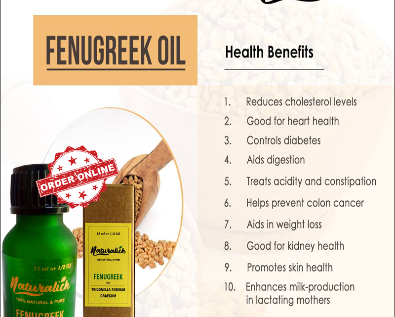 Naturalich Fenugreek SCFE Co2 Extracted Oil - 100% Pure & Natural Oil (15ml)