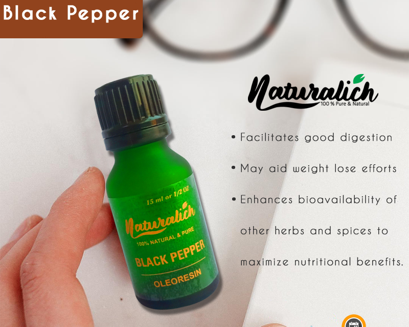 Naturalich Black Pepper Oleoresin With Dropper 15 ml