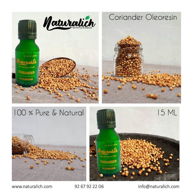 Naturalich Coriander Oleoresin, 100 Pure & Natural, 15 ml