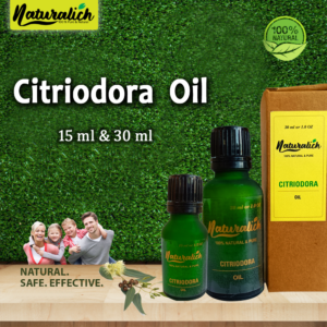Naturalich Citriodora Essential Oil, Pure, Natural and Undiluted, 15ml & 30ml in Glass Bottle