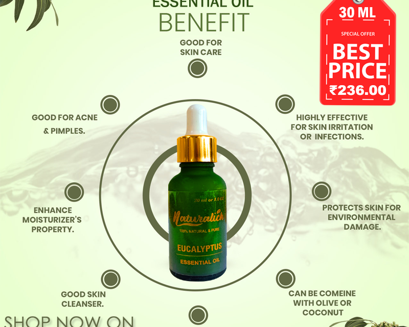 Eucalyptus Essential Oil, Buy Now Eucalyptus Essential Oil 30 ML