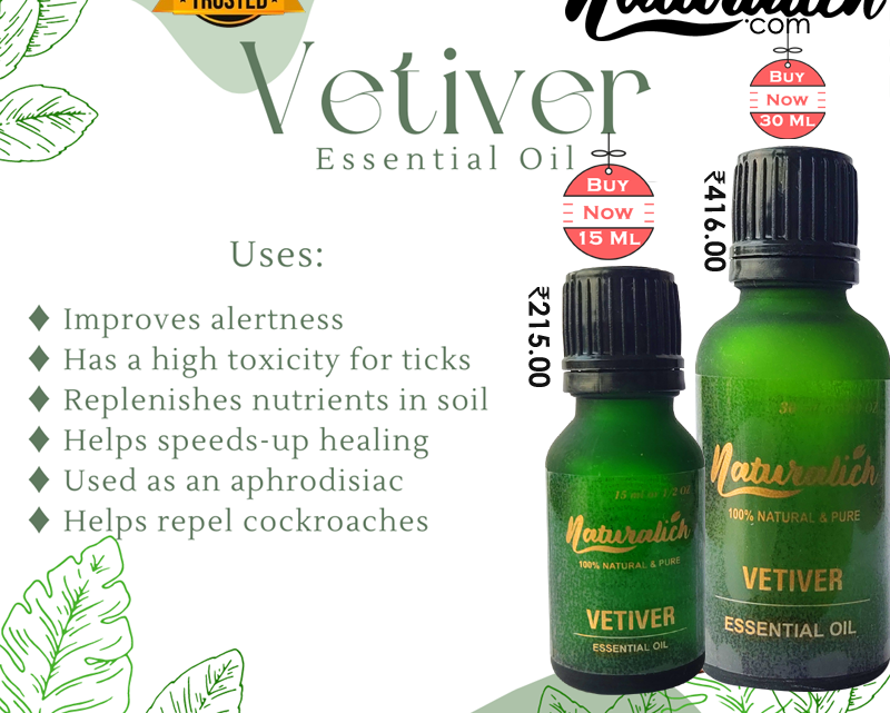 Buy Now Vetiver Essential Oil 15 ML, Online Order Now Vetiver Essential Oil 30 ML