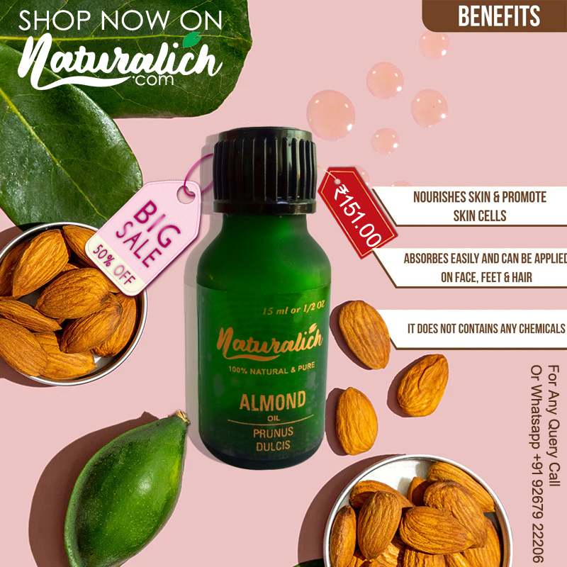 Naturalich Almond Oil 15 ML, Online Order Now Almond Oil 15 ML